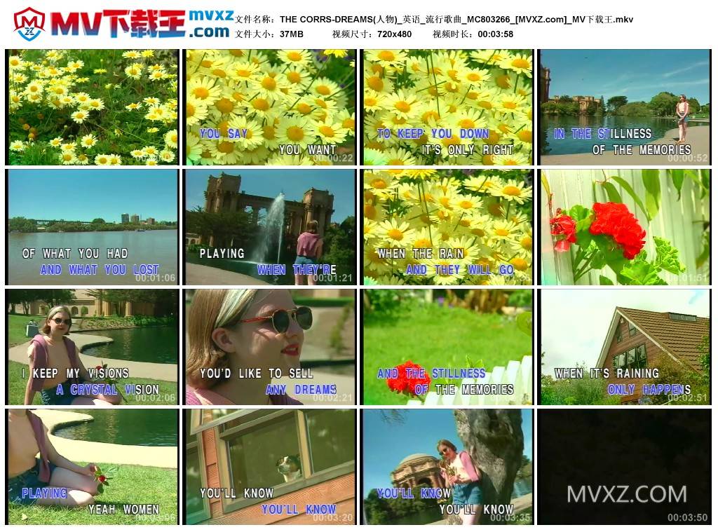 THE CORRS-DREAMS(人物)_英语_流行歌曲_MC803266